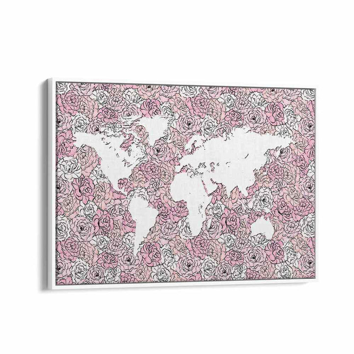 PINK MAP BY MARTINA FASHION PAINTINGS, FASHION POSTERS