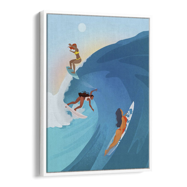 Petra Lidze painting - SURFERS by Asianmonk