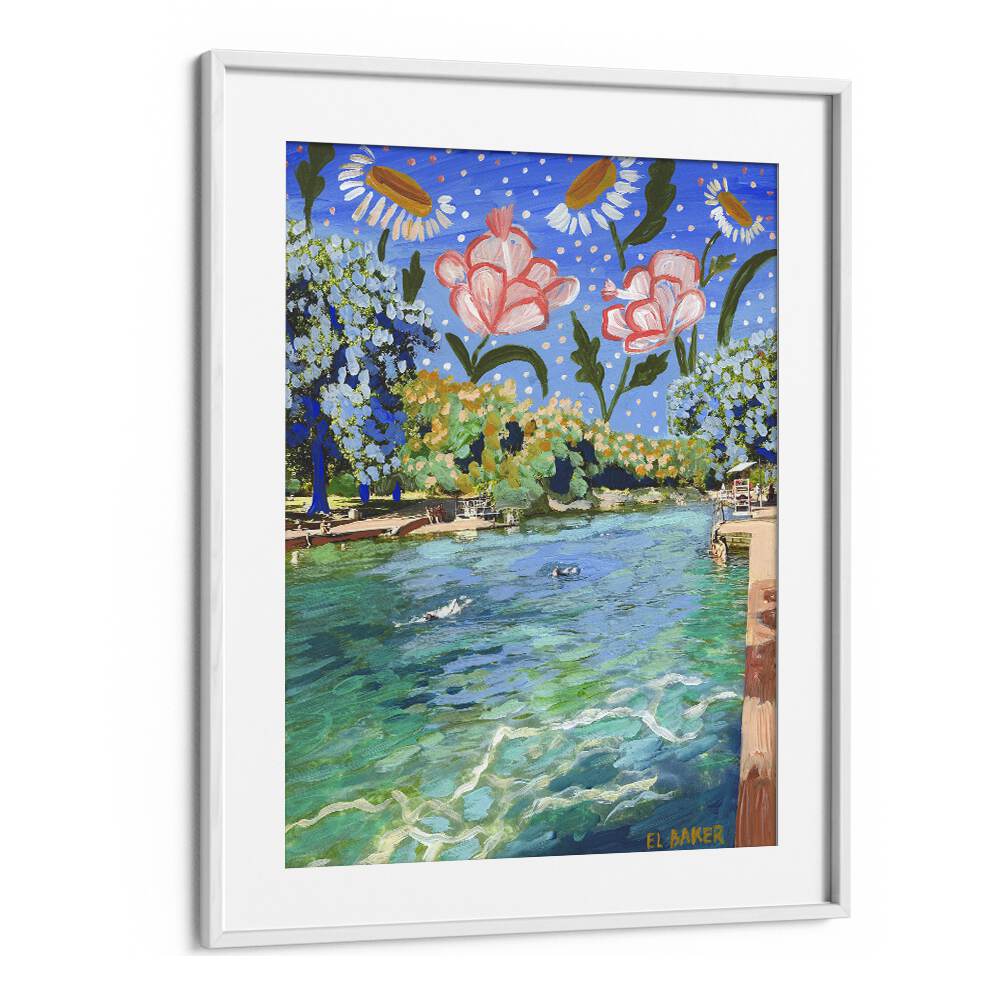 Eleanor Baker painting - BOTANICAL BARTON SPRINGS by Asianmonk