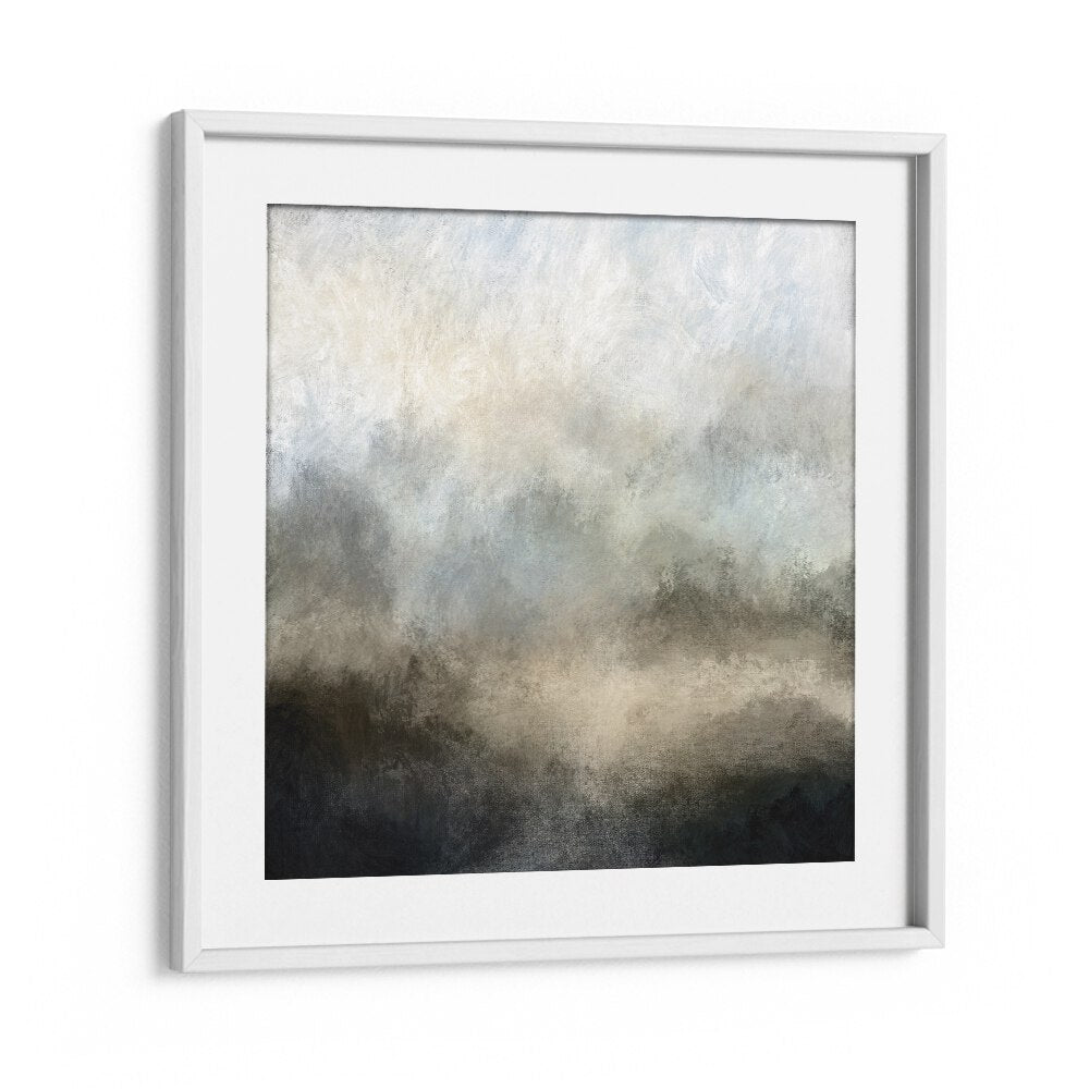 ABSTRACT painting - LAKE MIST BY DAN HOBDAY by Asianmonk