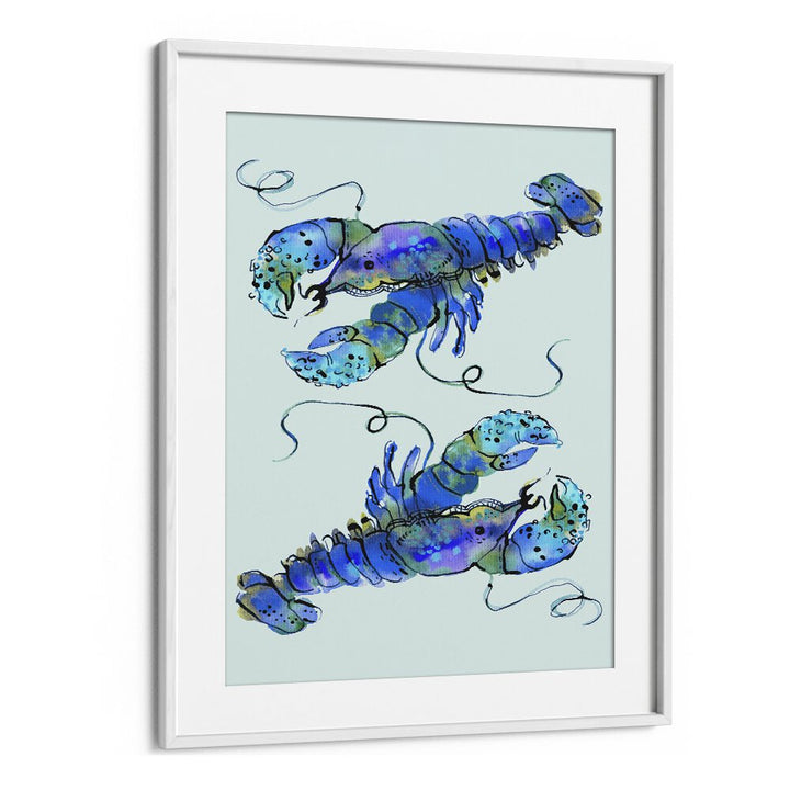 Quotes painting - LOBSTERS ON AZURE BY ANIA ZWARA by Asianmonk