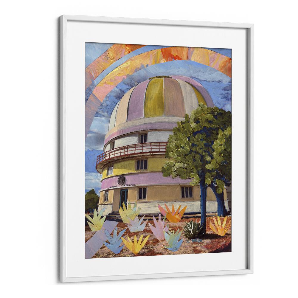 Eleanor Baker painting - MCDONALD OBSERVATORY MIXED MEDIA COLLAGE by Asianmonk