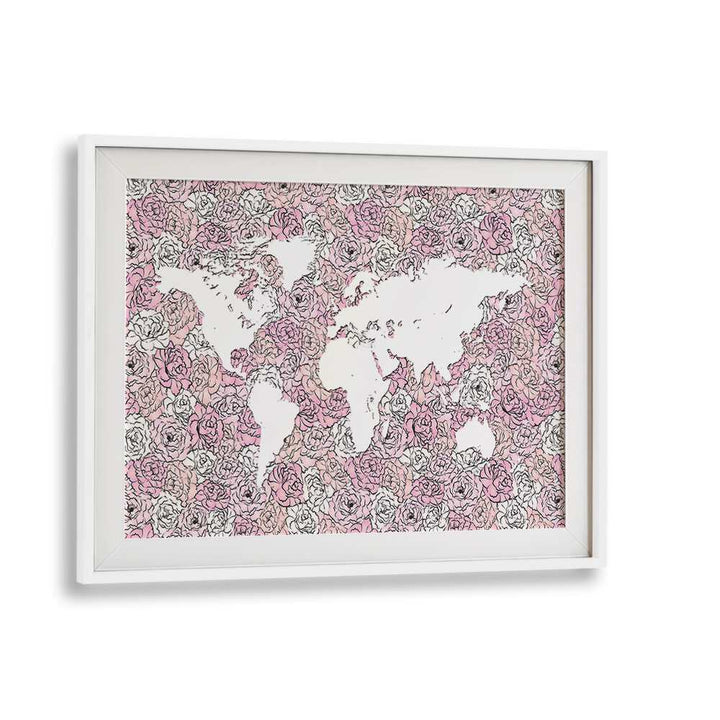 PINK MAP BY MARTINA FASHION PAINTINGS, FASHION POSTERS