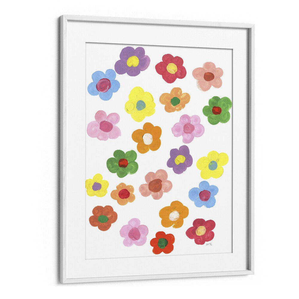 Ania Zwara painting - RAINBOW DAISIES by Asianmonk