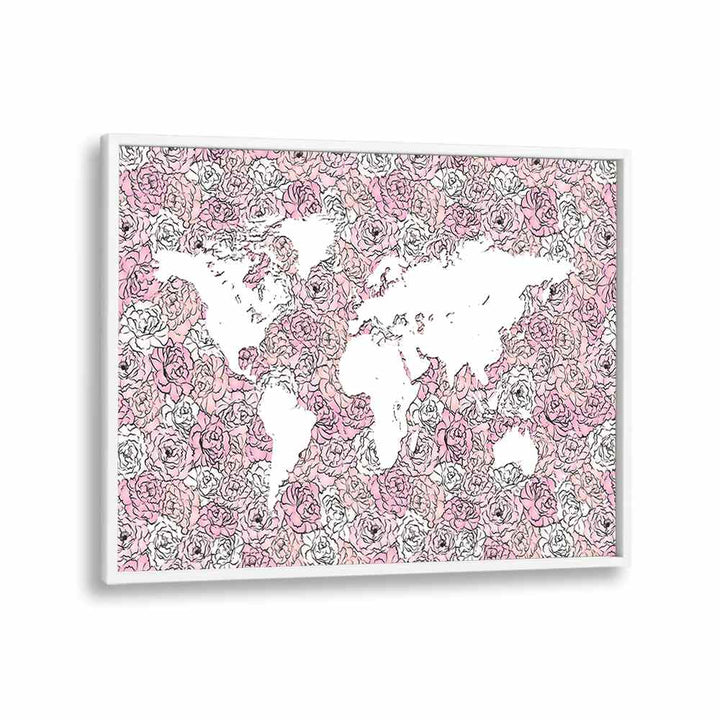 PINK MAP BY MARTINA FASHION PAINTINGS, FASHION POSTERS