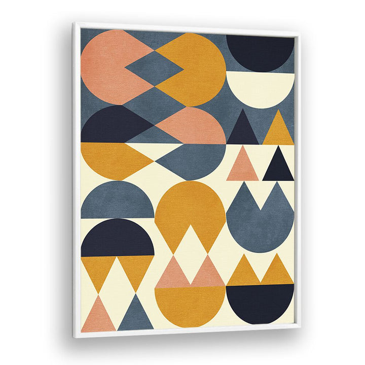 Ana Rut Bre painting - RAINBOW PLUS SHAPES BLUE MUSTARD VI BY ANA RUT BRE by Asianmonk