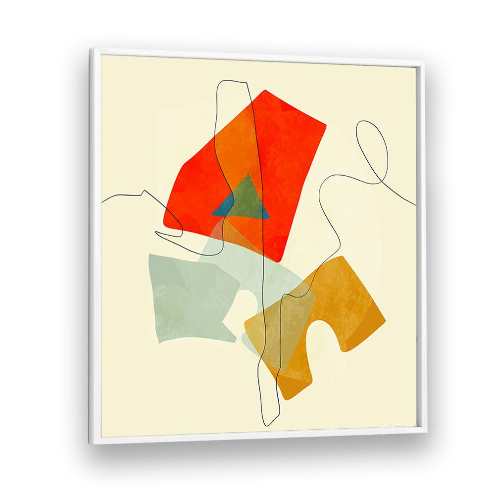 Ana Rut Bre painting - SHAPES AND LINES IV by Asianmonk