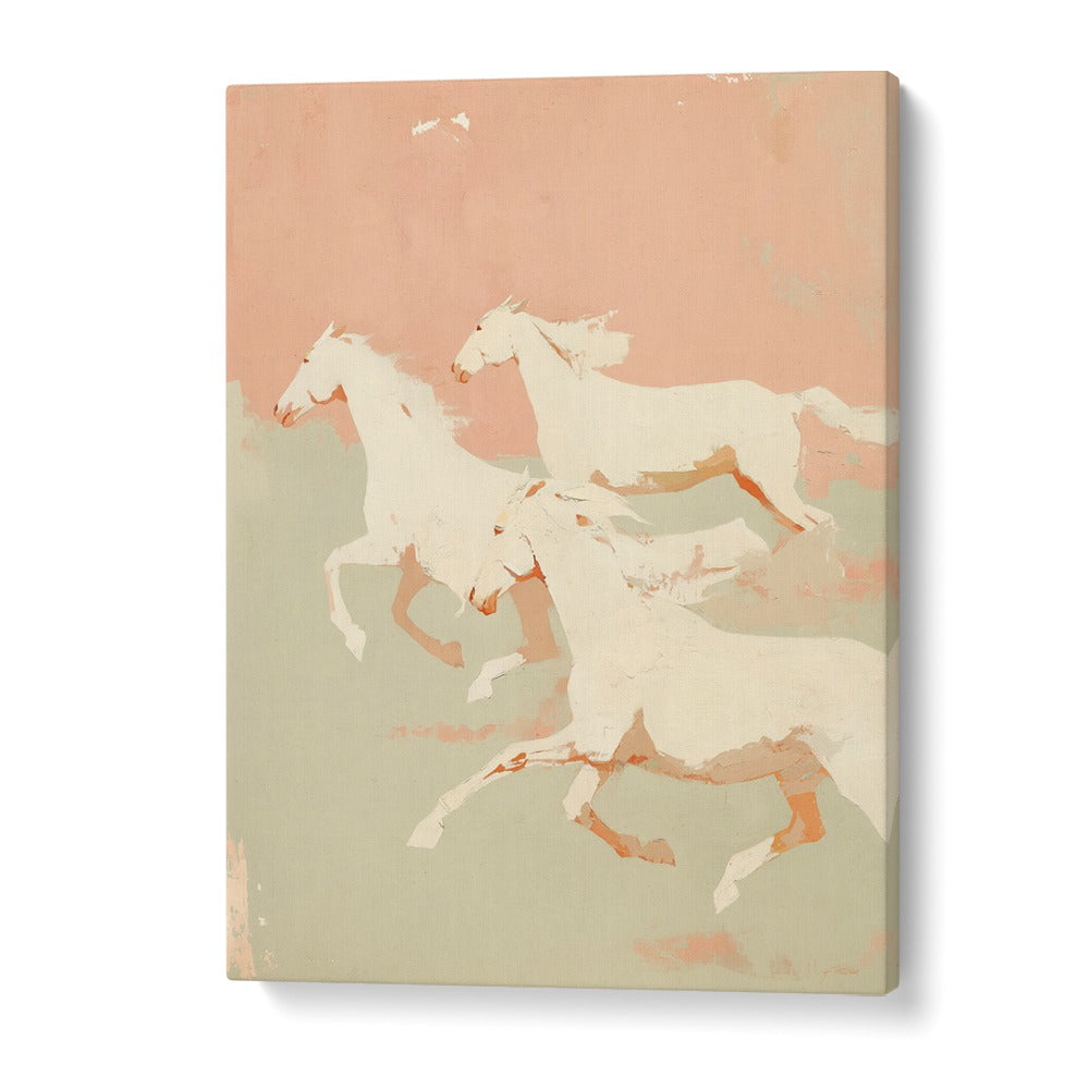 Wild Horses I By Treechild Wildlife Art Prints in Gallery Wrap