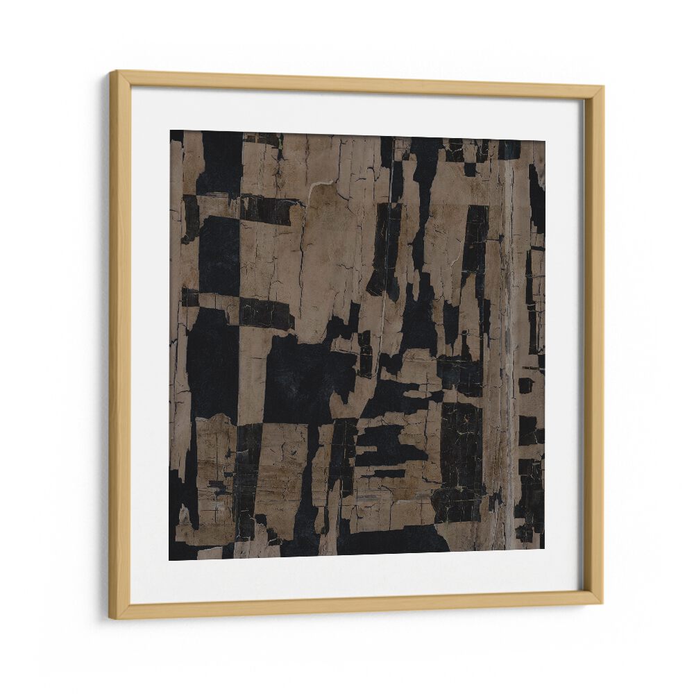 Wild West By Dan Hobday Abstract Art Abstract Paintings in Oak Wood Frame With Mount