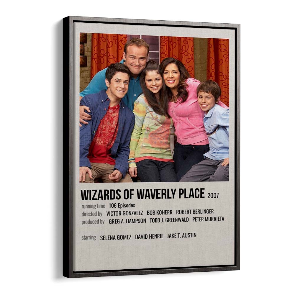 Wizards of Waverly Place 2007 Movie Posters in Black Floater Frame