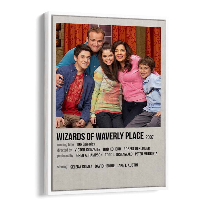 Wizards of Waverly Place 2007 Movie Posters in White Floater Frame