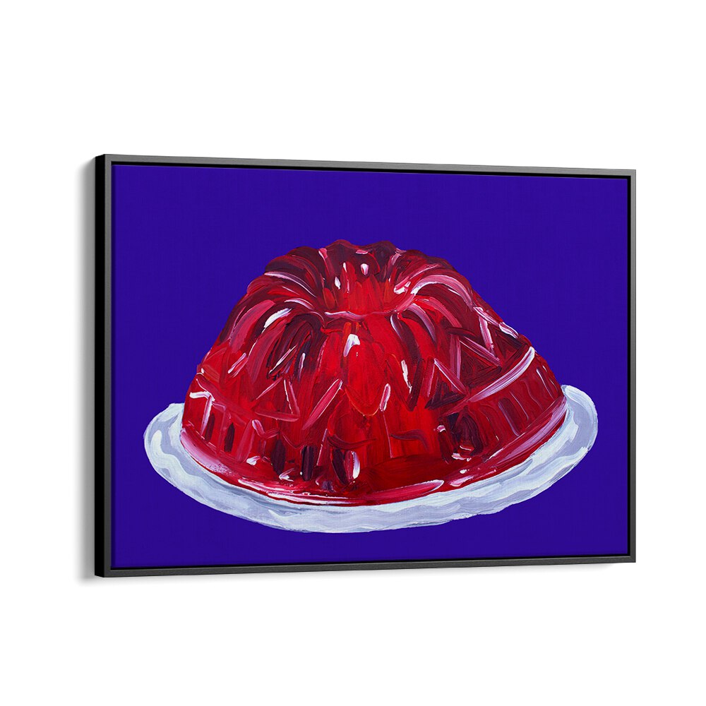 Wobbly Jelly by Alice Straker Cafe Art Prints Cafe Posters in Black Floater Frame