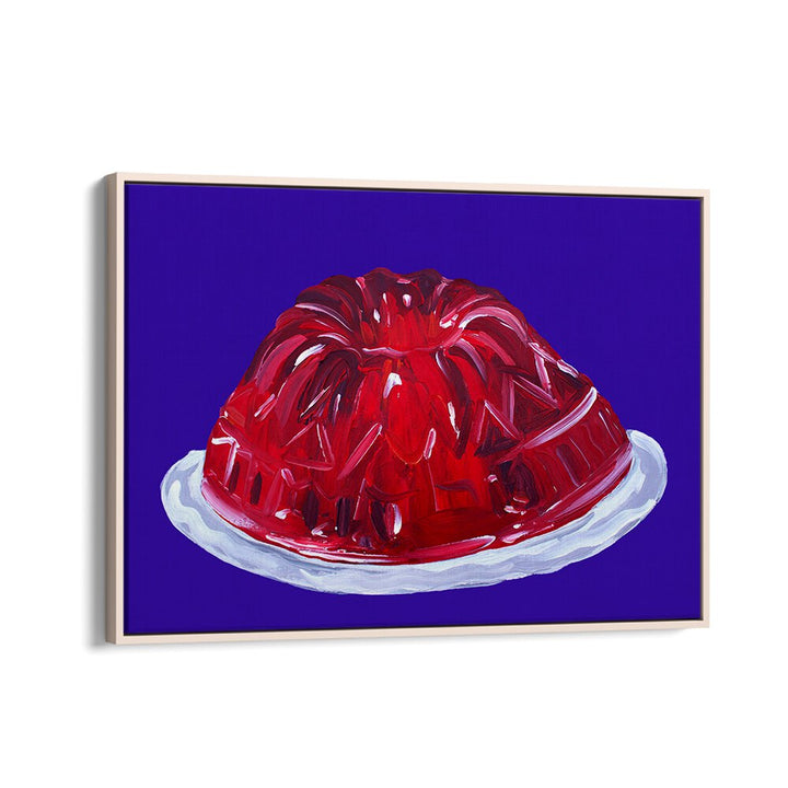 Wobbly Jelly by Alice Straker Cafe Art Prints Cafe Posters in Oak Wood Floater Frame