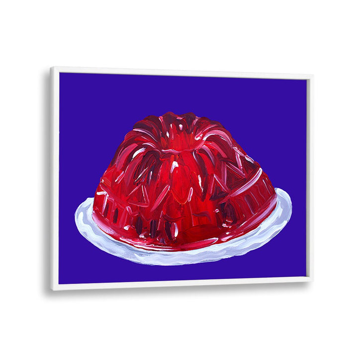 Wobbly Jelly by Alice Straker Cafe Art Prints Cafe Posters in White Plain Frame