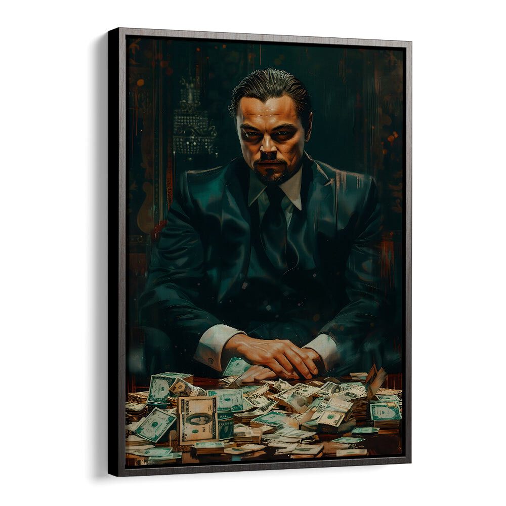 Wolf Of Wall Street Art Ii Movie Posters in Black Floater Frame