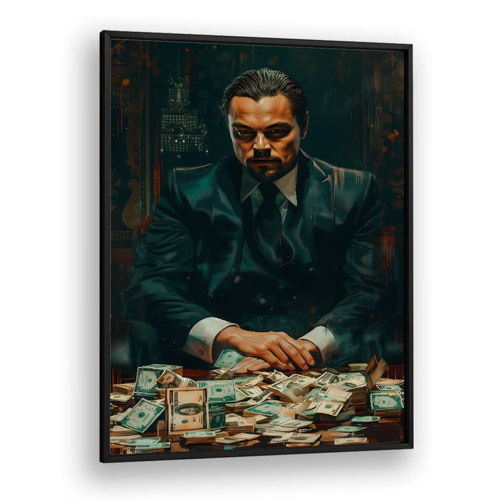 Wolf Of Wall Street Art Ii Movie Posters in Black Plain Frame