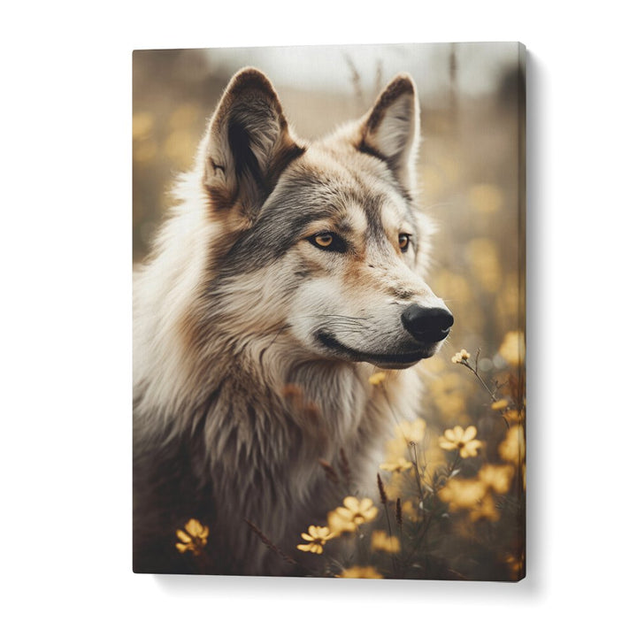 Wolfhound By Treechild Wildlife Art Prints in Gallery Wrap