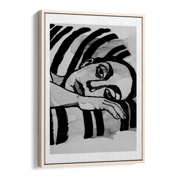 Captivating WOMEN IN STRIPES, PORTRAITS artwork showcasing femininity and strength, perfect for any art lover's collection.