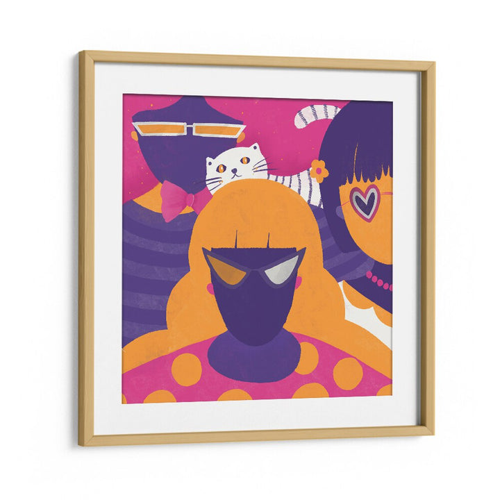 Women by Shriya Bhattacharya Art Print in Oak Wood Frame With Mount