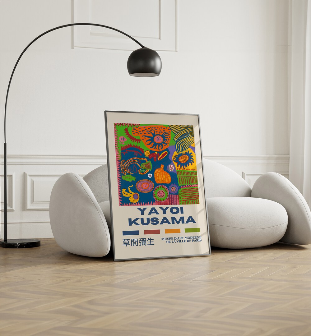 Yayoi Kusama Vintage Paintings Art Print Canvas – Asianmonk