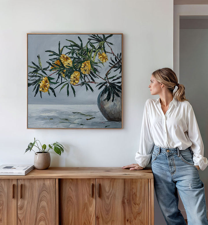 YELLOW BANKSIA STILL LIFE