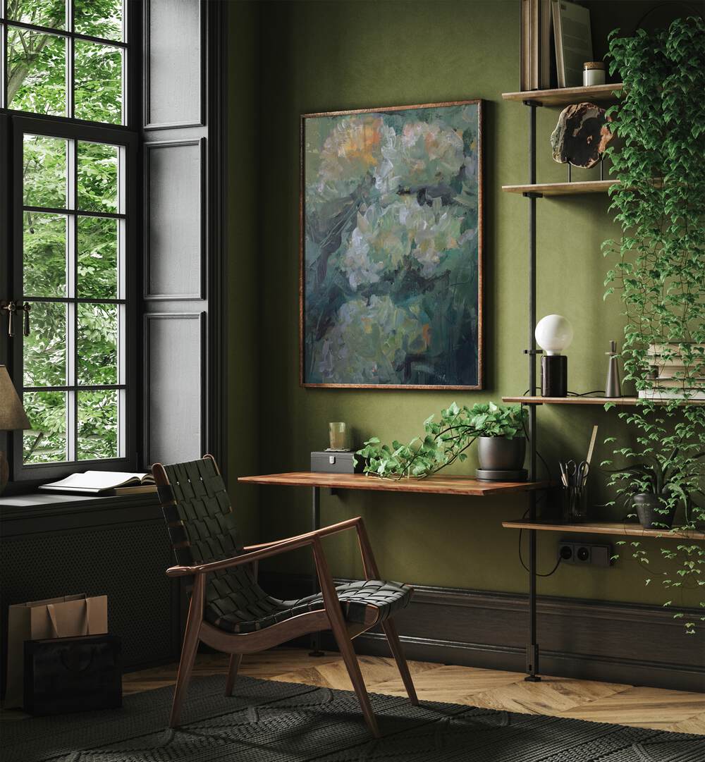 Vibrant Hydrangea Flowers Abstract Paintings enhance any living space with stunning colors and intricate designs.