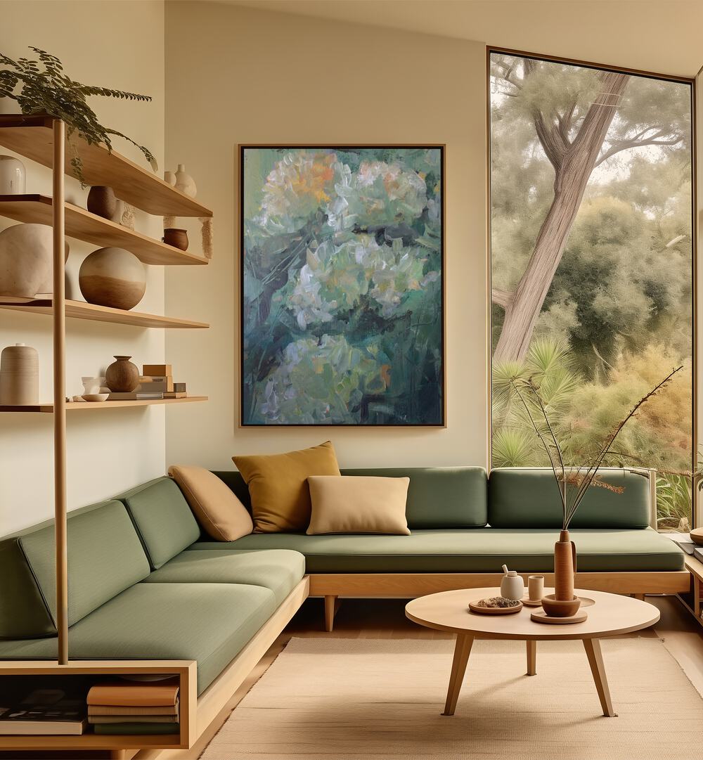 Vibrant Hydrangea Flowers, Abstract Paintings enhance any space with nature's beauty and artistic flair.
