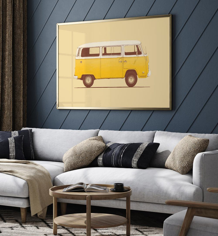 YELLOW VAN , CAR POSTERS