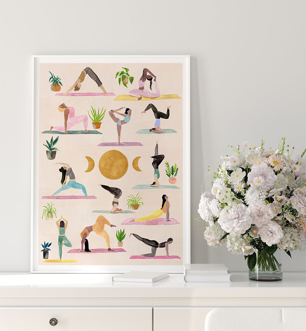 YOGA POSTER , HEALTH & WELNESS