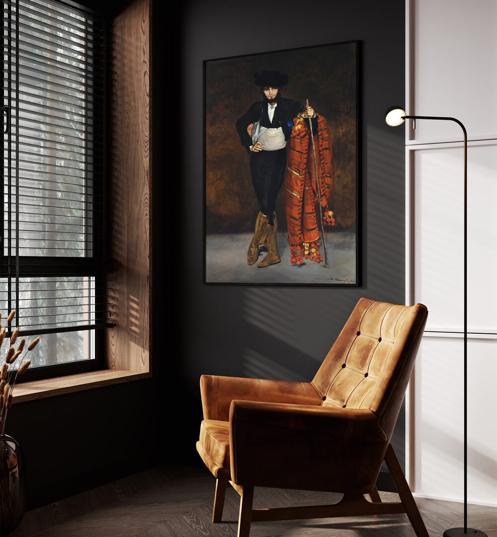 MAN IN THE COSTUME OF A MAJO  , VINTAGE PAINTINGS