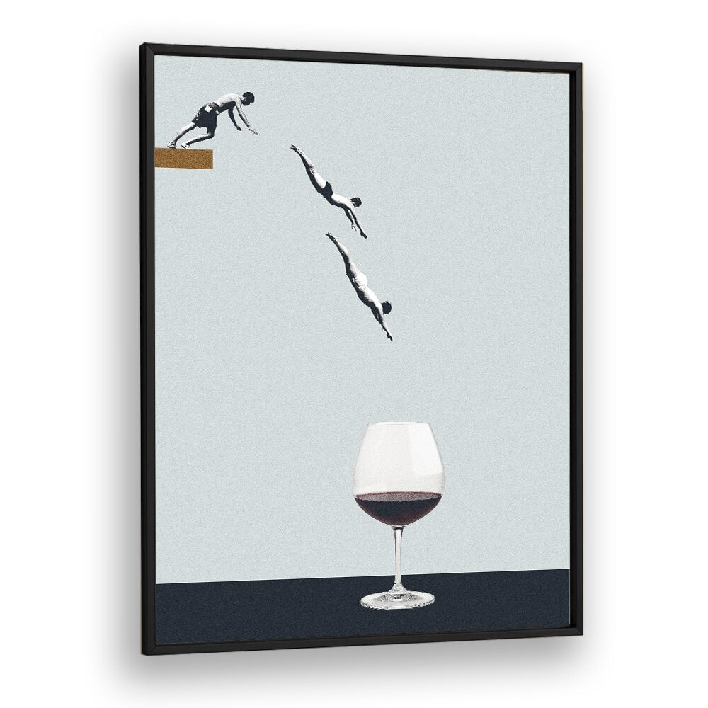 Your Best Friends Forget You Get Old Bar & Cafe Artwork in Black Plain Frame