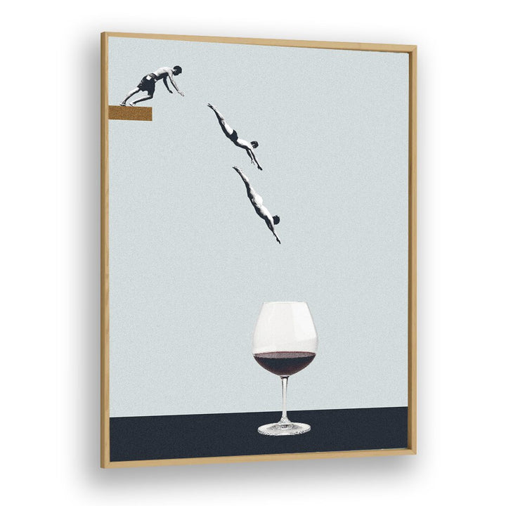 Your Best Friends Forget You Get Old Bar & Cafe Artwork in Oak Wood Plain Frame