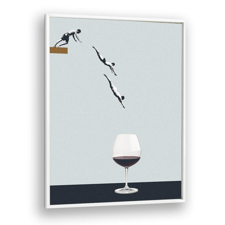 Your Best Friends Forget You Get Old Bar & Cafe Artwork in White Plain Frame