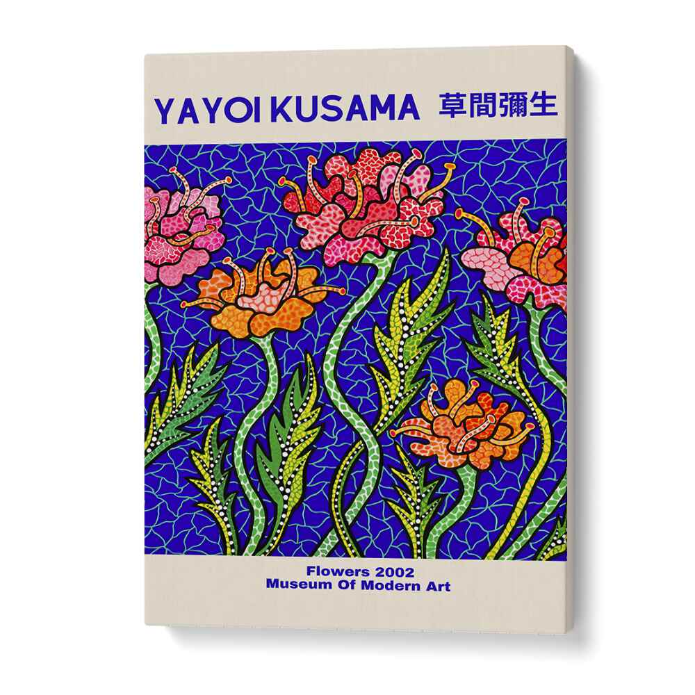 Yayoi Kusama-Flowers 2002 Museum Of Modern Art By Yayoi Kusama Japanese Vintage Paintings in Gallery Wrap