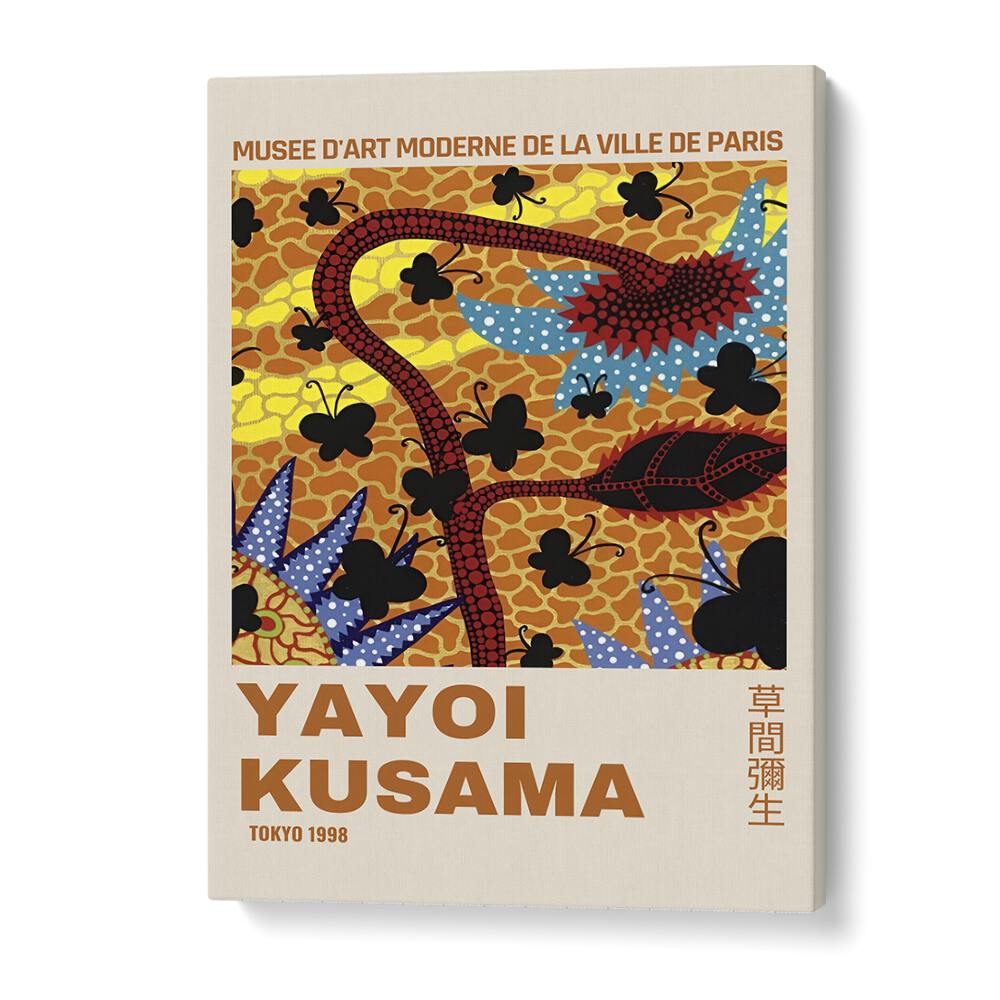 Yayoi Kusama IV Japanese Vintage Paintings in Gallery Wrap