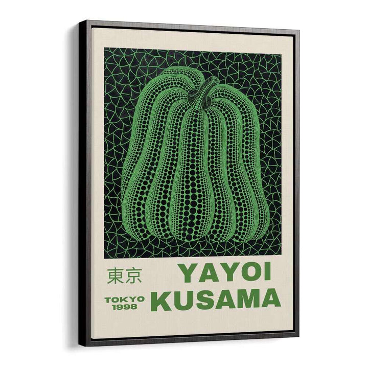 Yayoi Kusama XIX Japanese Vintage Paintings in Black Floater Frame