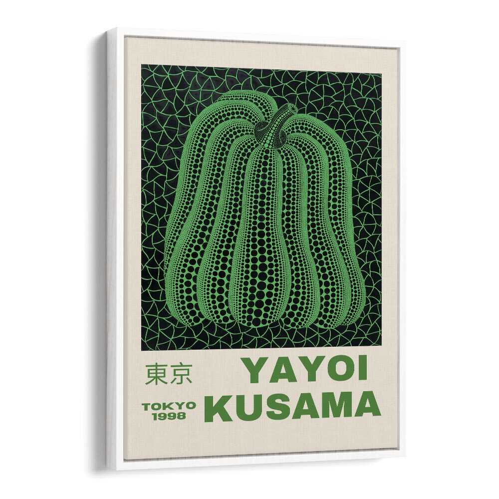 Yayoi Kusama XIX Japanese Vintage Paintings in White Floater Frame