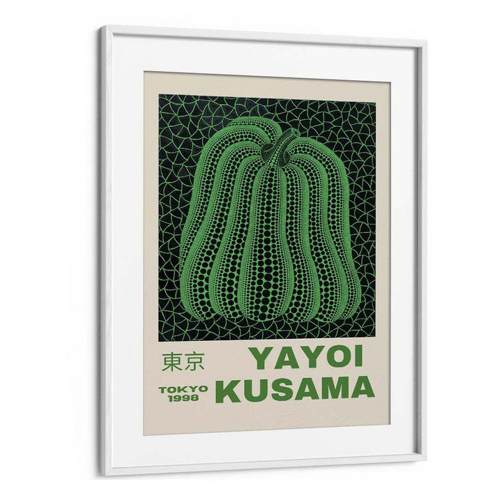 Yayoi Kusama XIX Japanese Vintage Paintings in White Frame With Mount