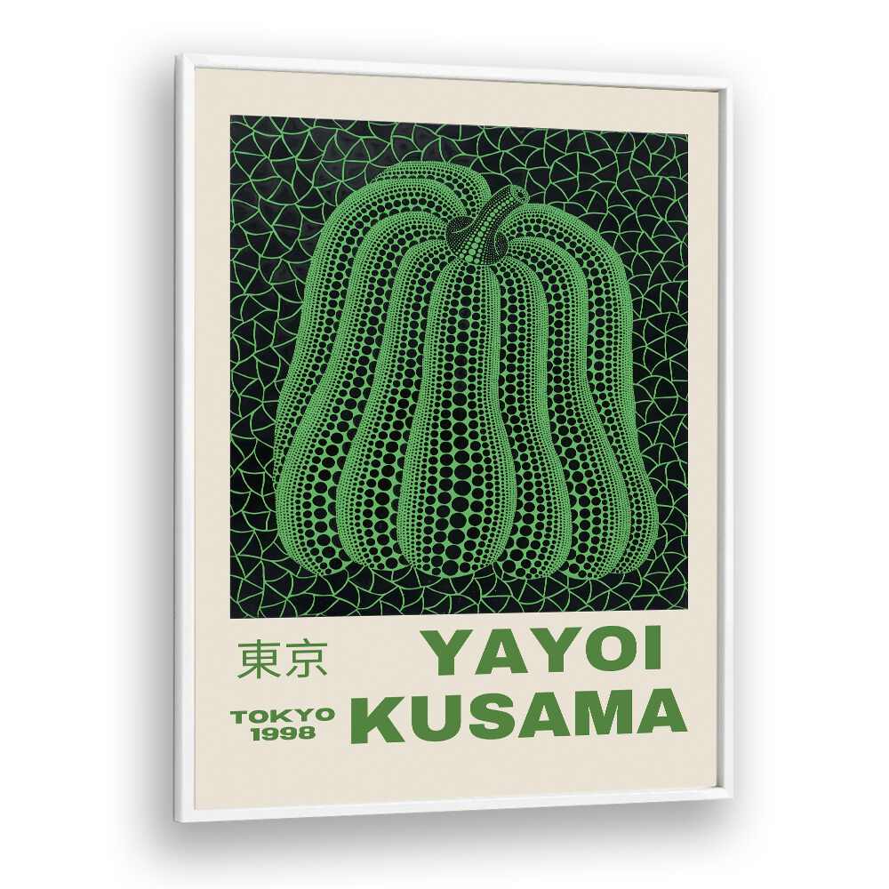 Yayoi Kusama XIX Japanese Vintage Paintings in White Plain Frame