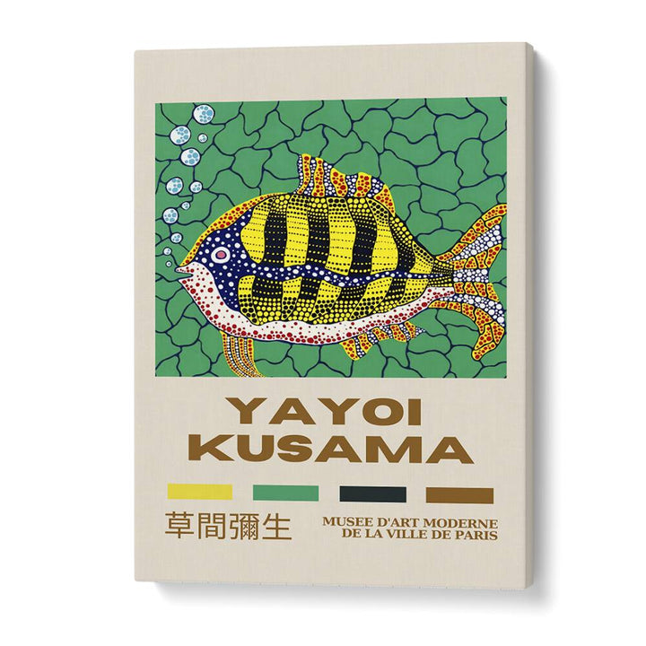 Yayoi Kusama-deapth Of The Sea 1993 By Yayoi Kusama Japanese Vintage Paintings in Gallery Wrap