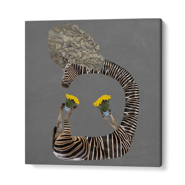 Yellow Flowers In A Bucket Surreal Art Prints Surrealism in Gallery Wrap