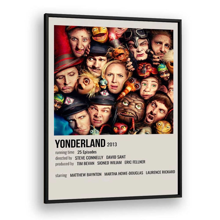 Yonderland 2013 Movie Posters in Black Plain Frame