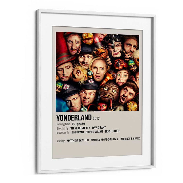 Yonderland 2013 Movie Posters in White Frame With Mount