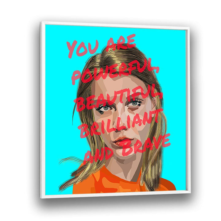 You Are Powerful By Lynnda Rakos Pop Art Paintings Pop Art Prints in White Plain Frame