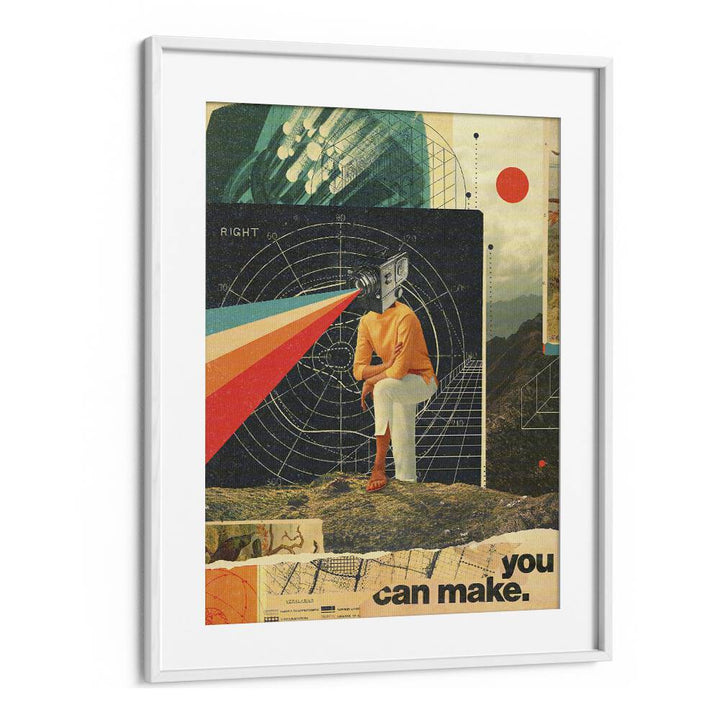 You Can Make It Right By Frank Moth By Frank Moth Surreal Art Prints Surrealism in White Frame With Mount