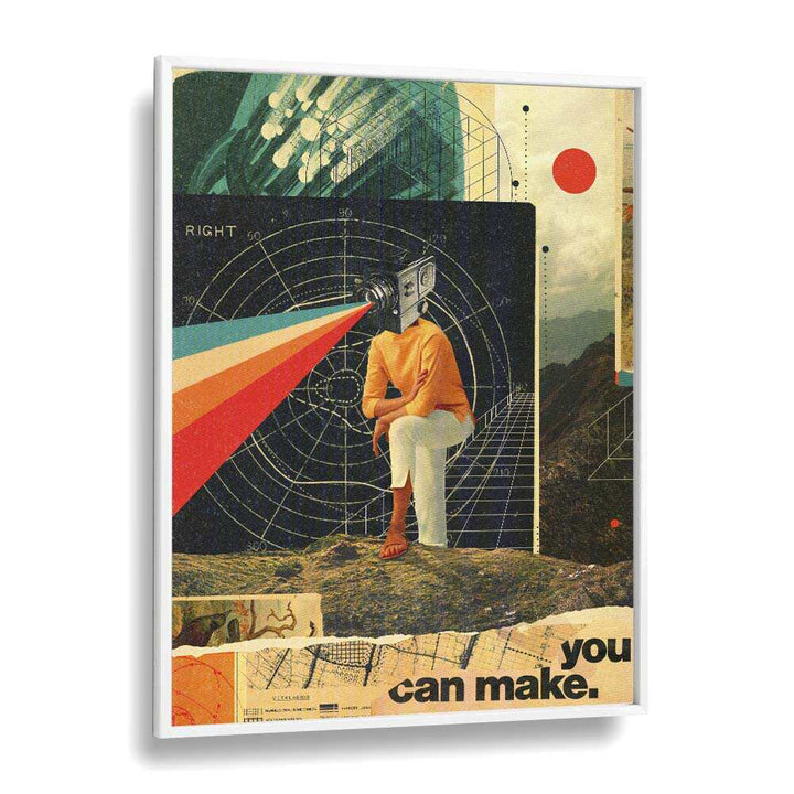 You Can Make It Right By Frank Moth By Frank Moth Surreal Art Prints Surrealism in White Plain Frame