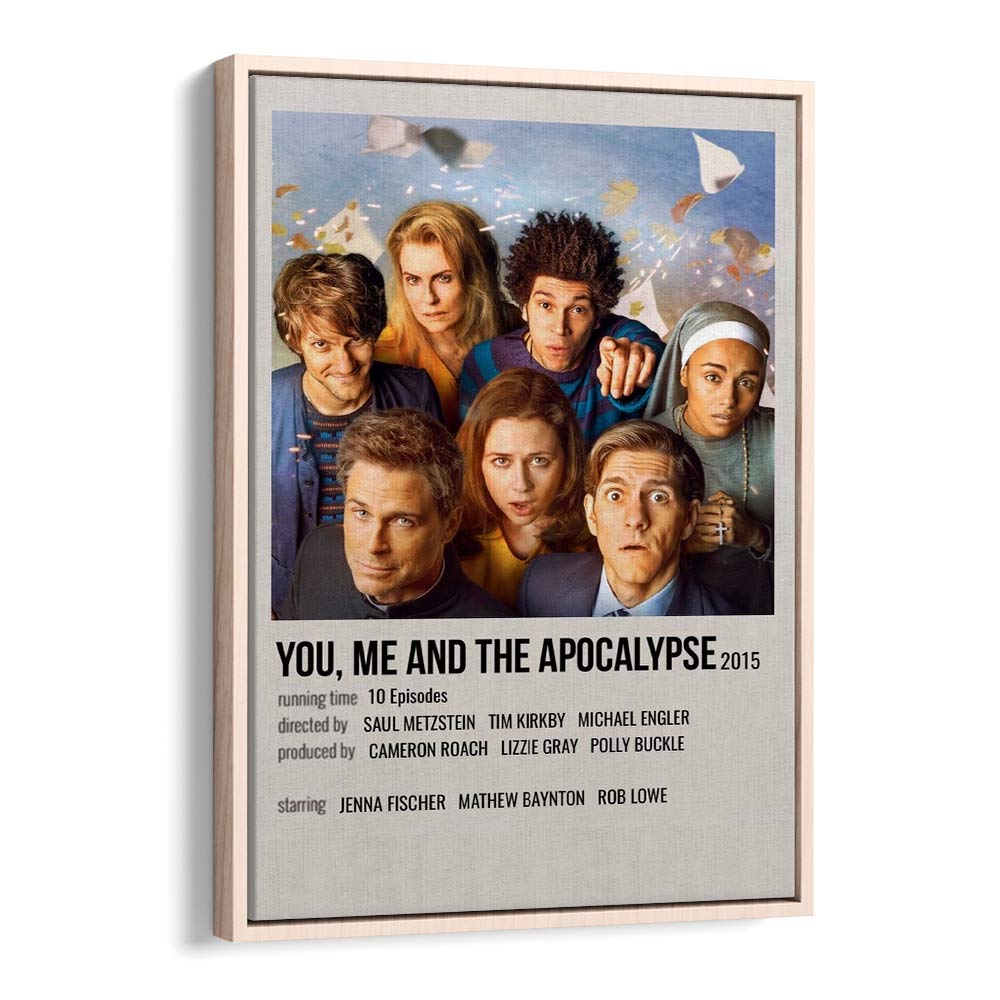 You Me and the Apocalypse 2015 Movie Posters in Oak Wood Floater Frame