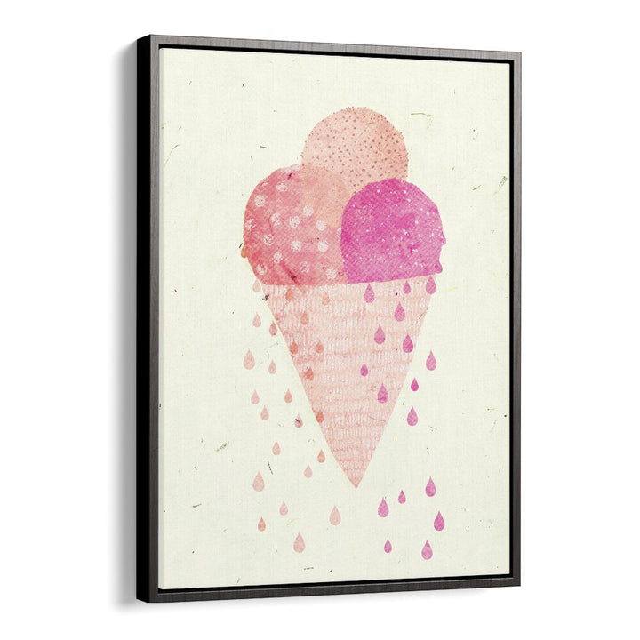 Yummy Ice by Treechild Kitchen Art Prints in Black Floater Frame