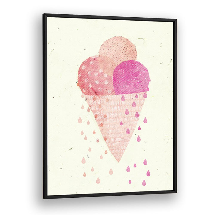 Yummy Ice by Treechild Kitchen Art Prints in Black Plain Frame