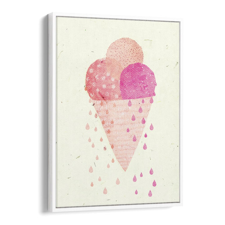 Yummy Ice by Treechild Kitchen Art Prints in White Floater Frame